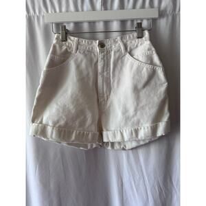 London London White Denim Shorts F3 (US 0-2) Waist 25